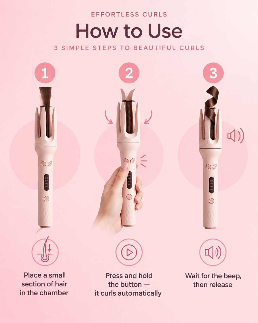 Coilu Auto Curler™ — Salon Curls in One Click